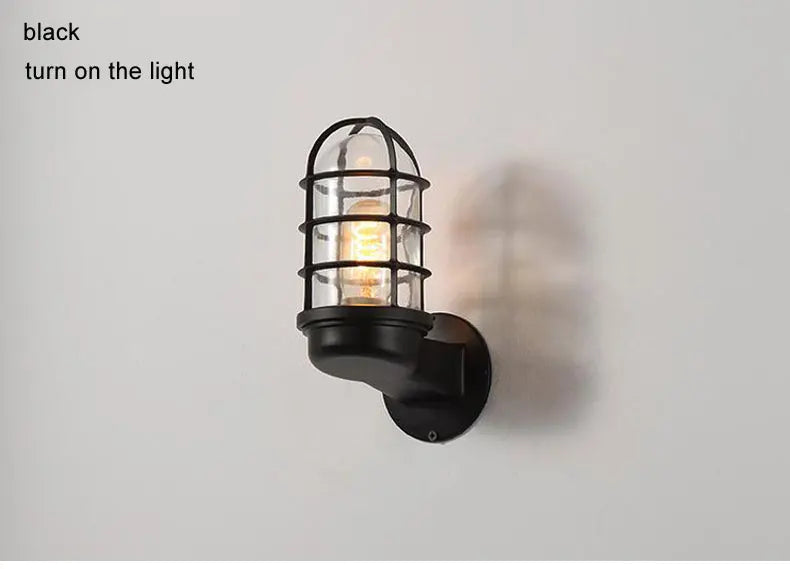 Rustic Glow: Outdoor Waterproof Wall Lamp