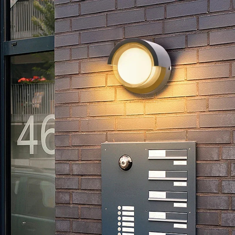 Waterproof Modern LED Wall Lamp for Outdoor Spaces