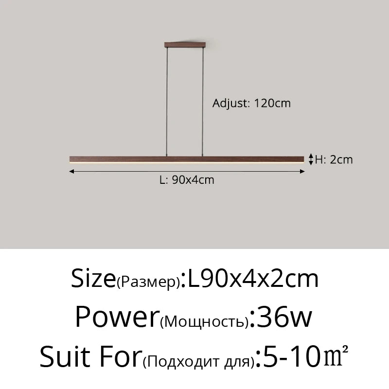 Linear LED Island Pendant