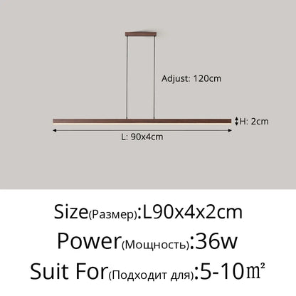 Linear LED Island Pendant