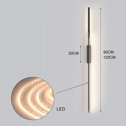 Elegant Black LED Wall Sconce for Modern Spaces