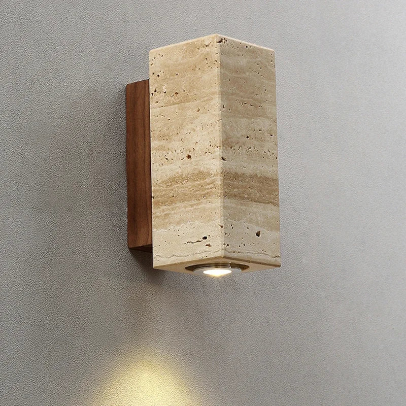 Travertine Wabi-Sabi Sconce