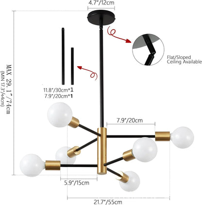 Modern Multi-Arm Chandelier