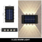 LumiGuard Solar Wall Light - 12 LED Waterproof Lamp