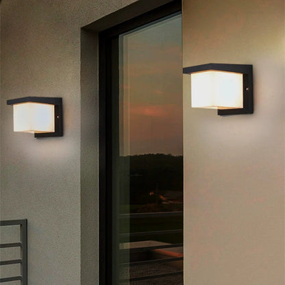 Modern Black LED Outdoor Wall Sconce