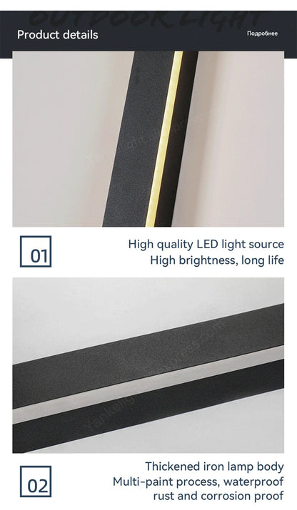 Nordic Waterproof LED Wall Sconce - Patio Light