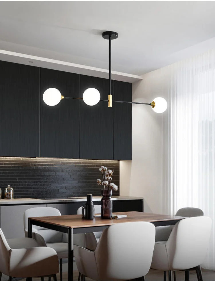 Glass Globe Chandelier