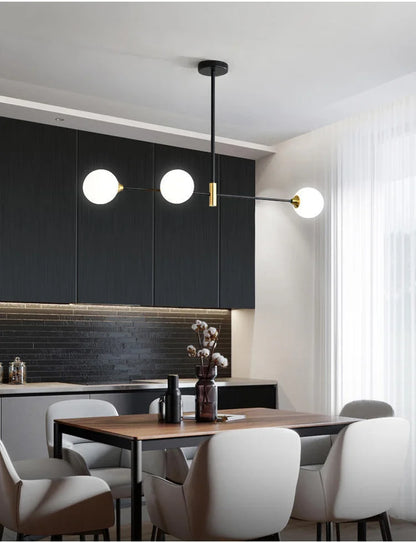 Glass Globe Chandelier