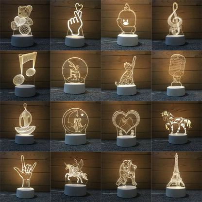 Cartoon 3D LED Lamp