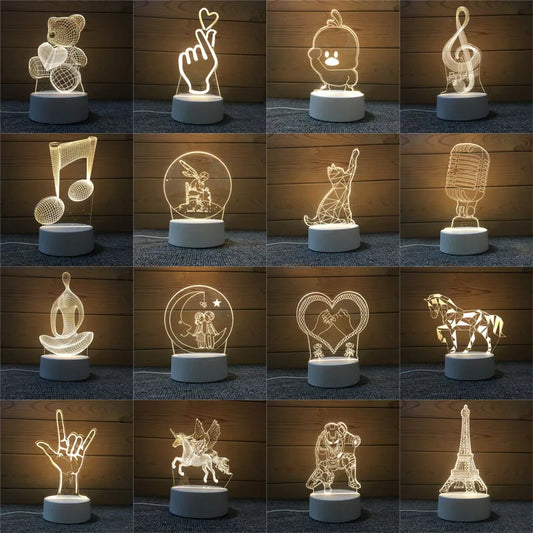 Cartoon 3D LED Lamp