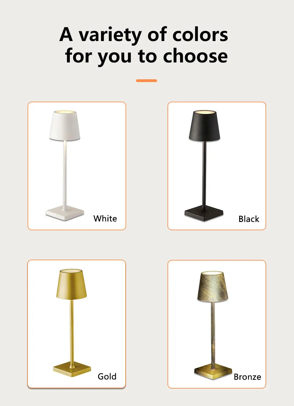 Wireless Touch LED Desk Lamp