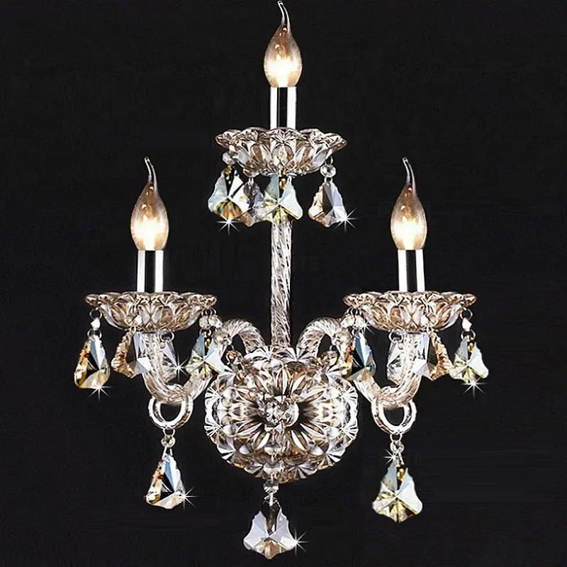 Elegance Crystal Wall Sconce - European Bedroom Light
