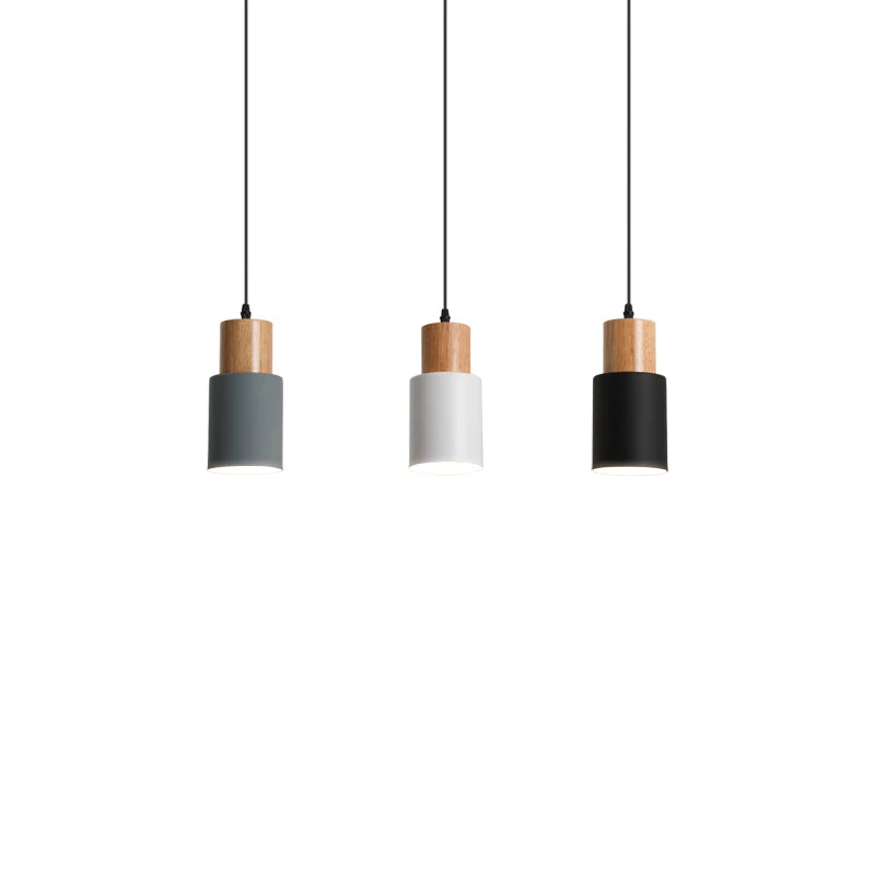 Wood and Metal Mini Pendant