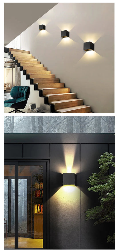 GlowSphere LED Wall Light - Indoor & Outdoor Decor