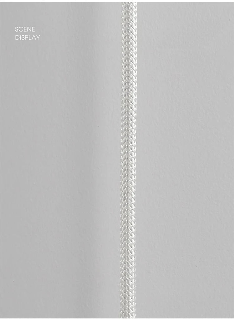 Nordic Glow: Woven Silicone Chandelier