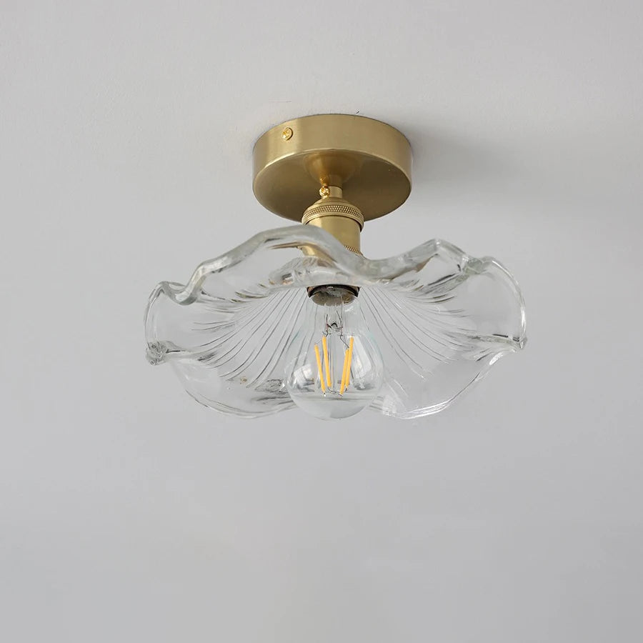 Lotus Glow: Nordic Ceiling Lamp for Porch & Foyer