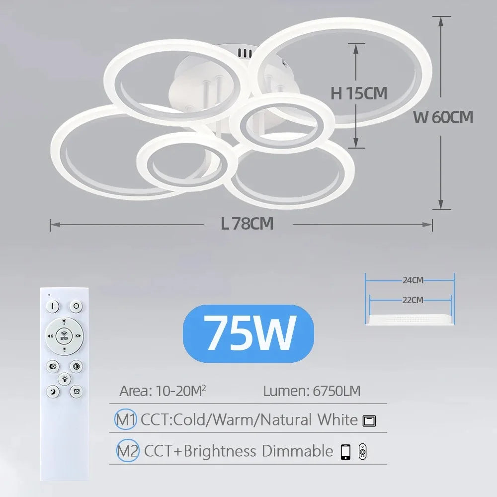 Smart Ring Ceiling Chandelier