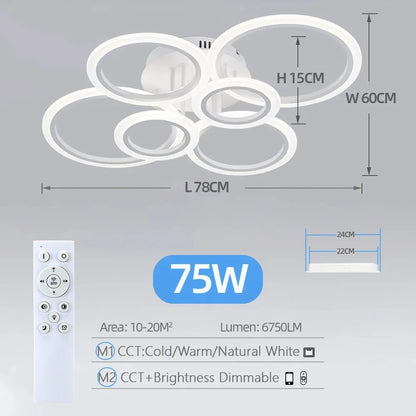 Smart Ring Ceiling Chandelier