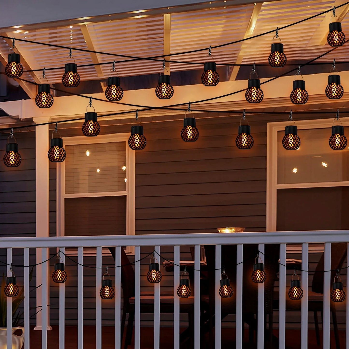 Flame Lantern Solar Fairy Light