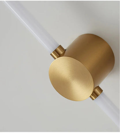 Elegant LED Wall Sconce: Modern Black & Gold