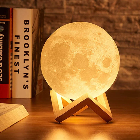 Galactic Moon Glow: Kids' Night Light Delight