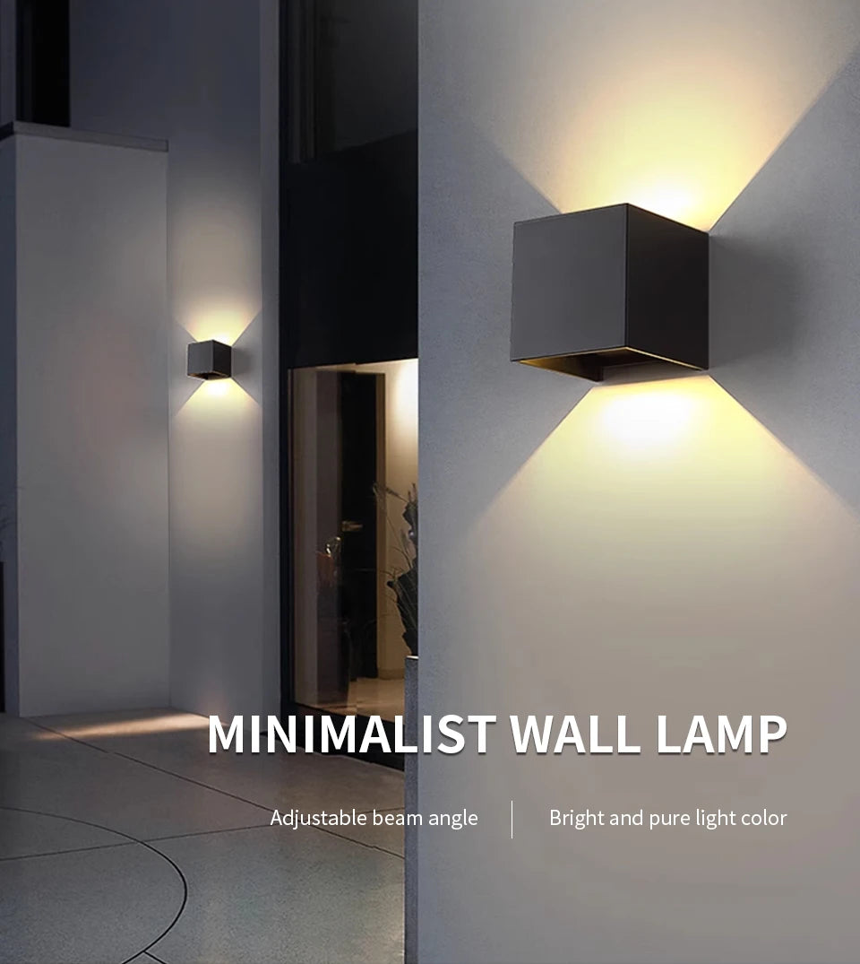 GlowSphere LED Wall Light - Indoor & Outdoor Decor