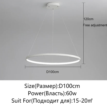 Round LED Ring Pendant