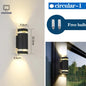 TriColor LED Outdoor Wall Light - IP65 Waterproof