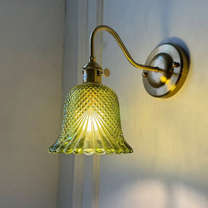 Nordic Brass & Glass Wall Sconce Elegance