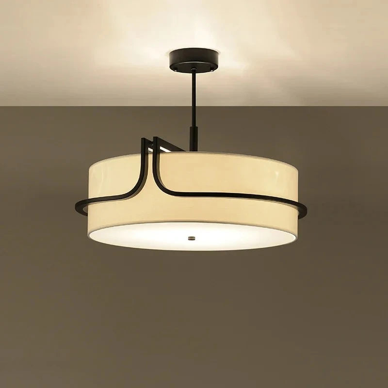 Fabric Shade Chandelier