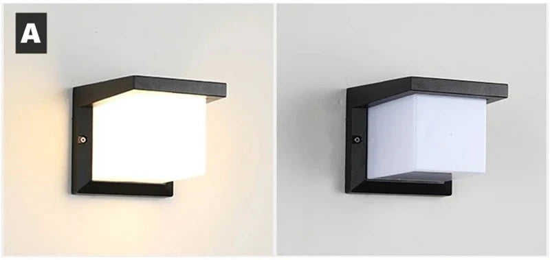 Modern Black LED Outdoor Wall Sconce