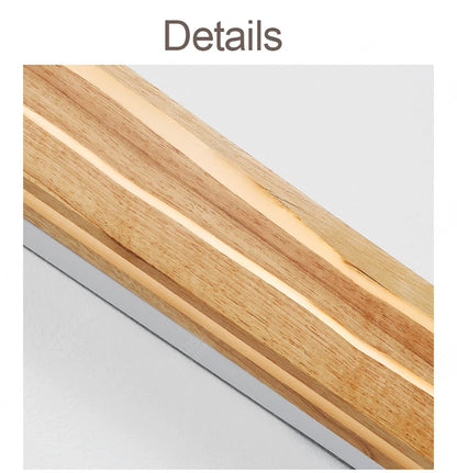 Nordic Wood LED Wall Sconce - Modern Rustic Charm
