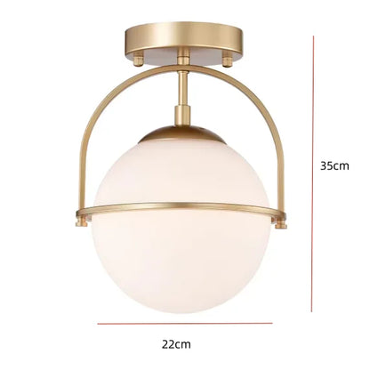 Nordic Glass Ball Ceiling Lamp