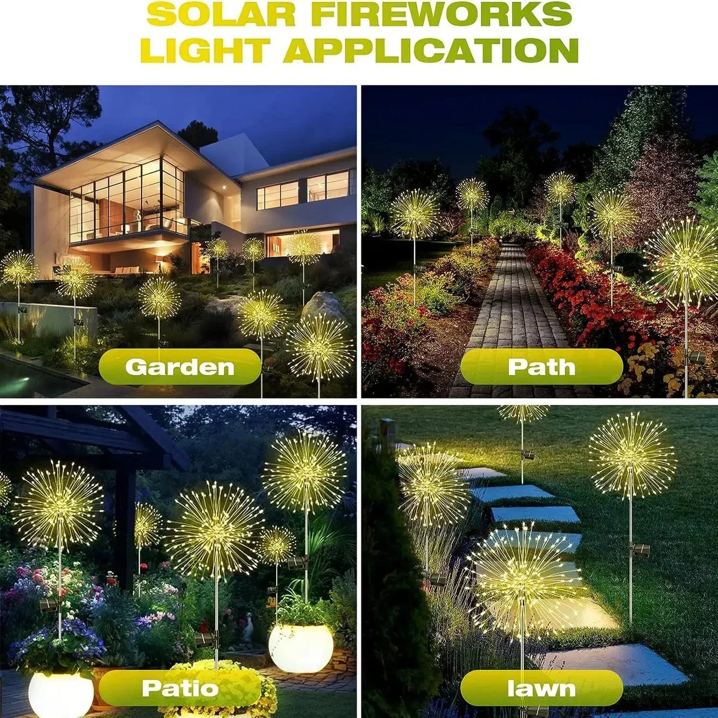 Dandelion Glow: Solar LED Garden Fairy Lights