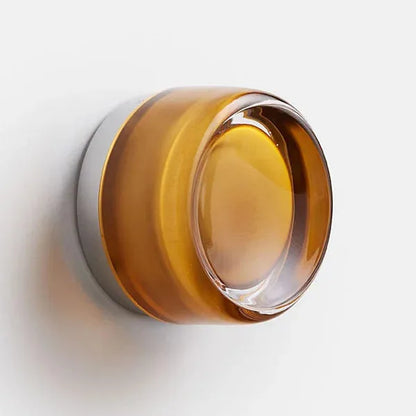 Round Glass LED Wall Sconce