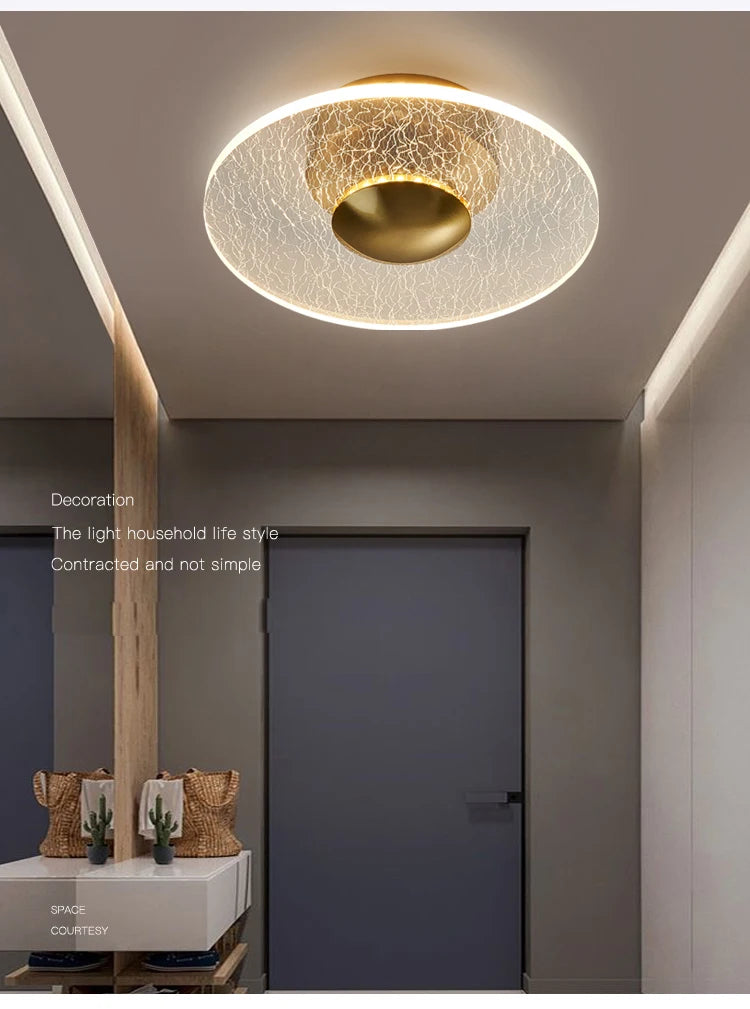 Modern LED Flush Mount Entryway Light Fixture