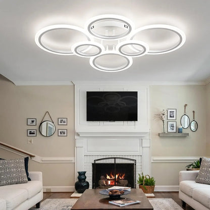 GlowRing: Dimmable LED Ceiling Chandelier