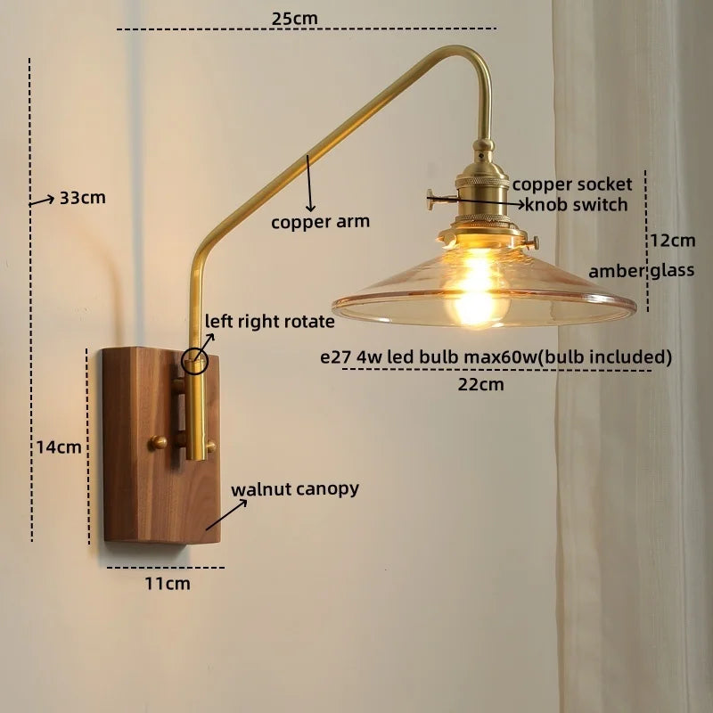 Copper Glow LED Wall Sconce - Modern Home Elegance