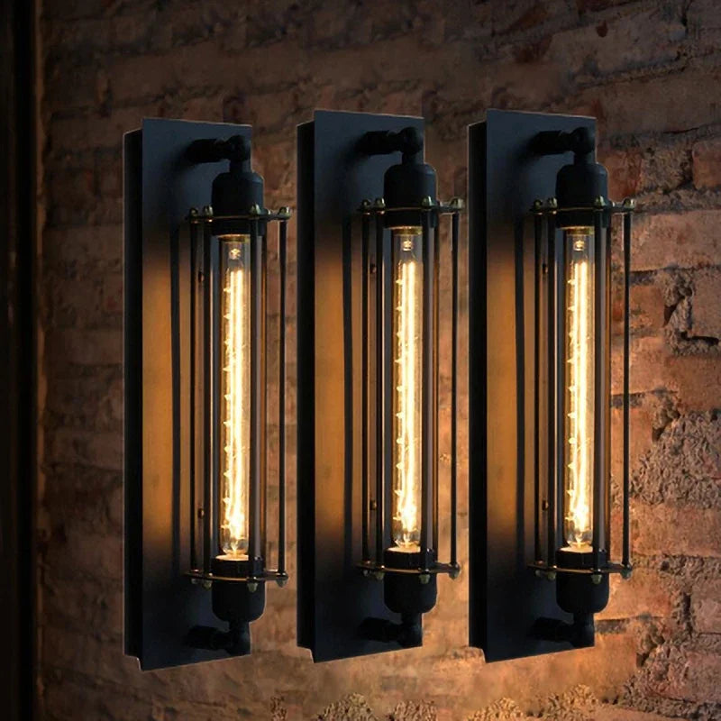 JIANKEXING Retro Industrial style Iron Wall Light