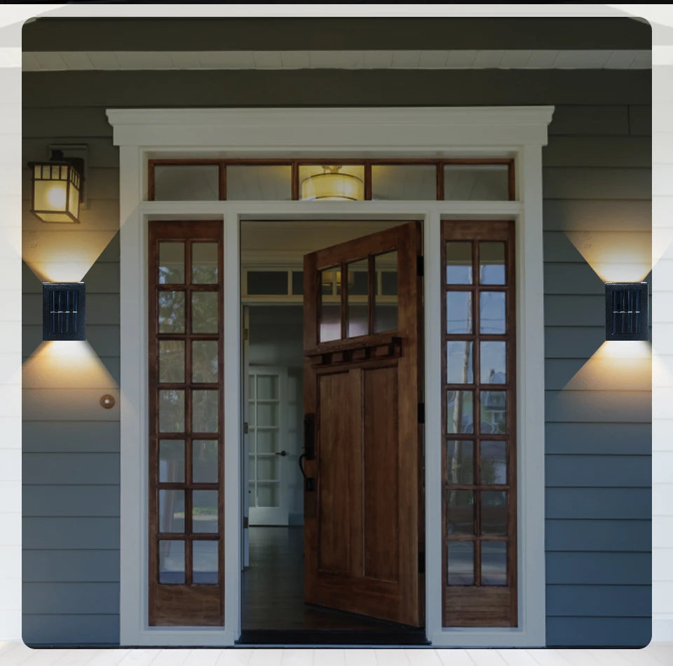 SunGlow Outdoor Wall Washer Solar Light