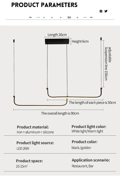 Aluminum LED Chandelier