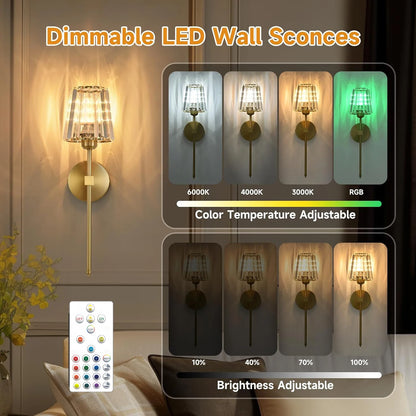 Crystal Glance Wall Sconces