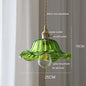 IWHD Nordic Vintage Copper Glass LED Pendant Light Fixtures