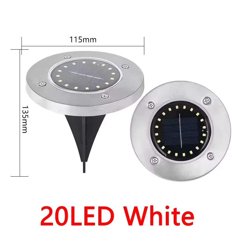 Solar In-Ground Disk Lights