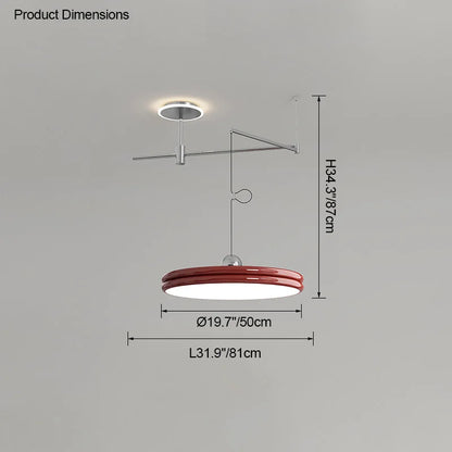 EyeCare Round Rotatable Dining Glam Light