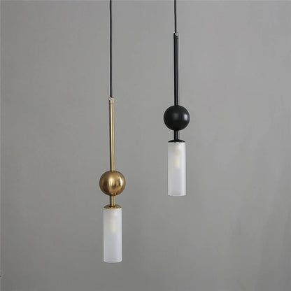 Gold Iron Glass Mini Pendant