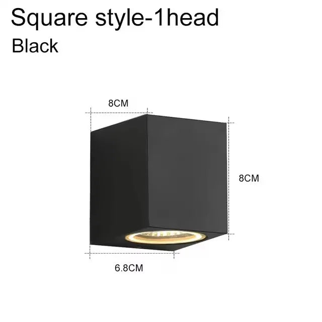 Double Head Outdoor Wall Light