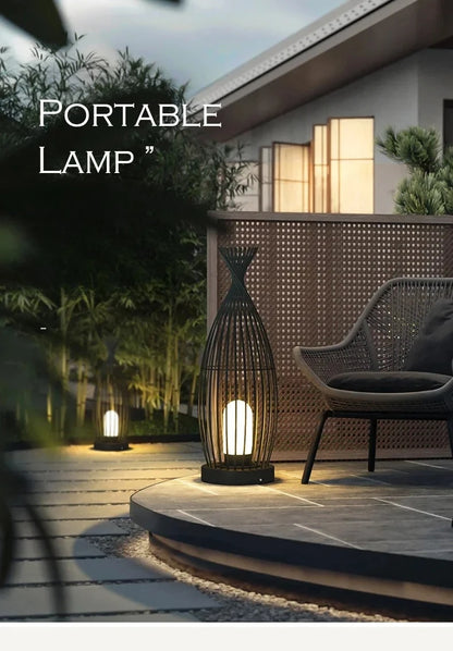 AquaGlow Outdoor Floor Lamp