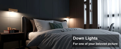 WoodGlow 360° Rechargeable Dimmable Wall Sconce