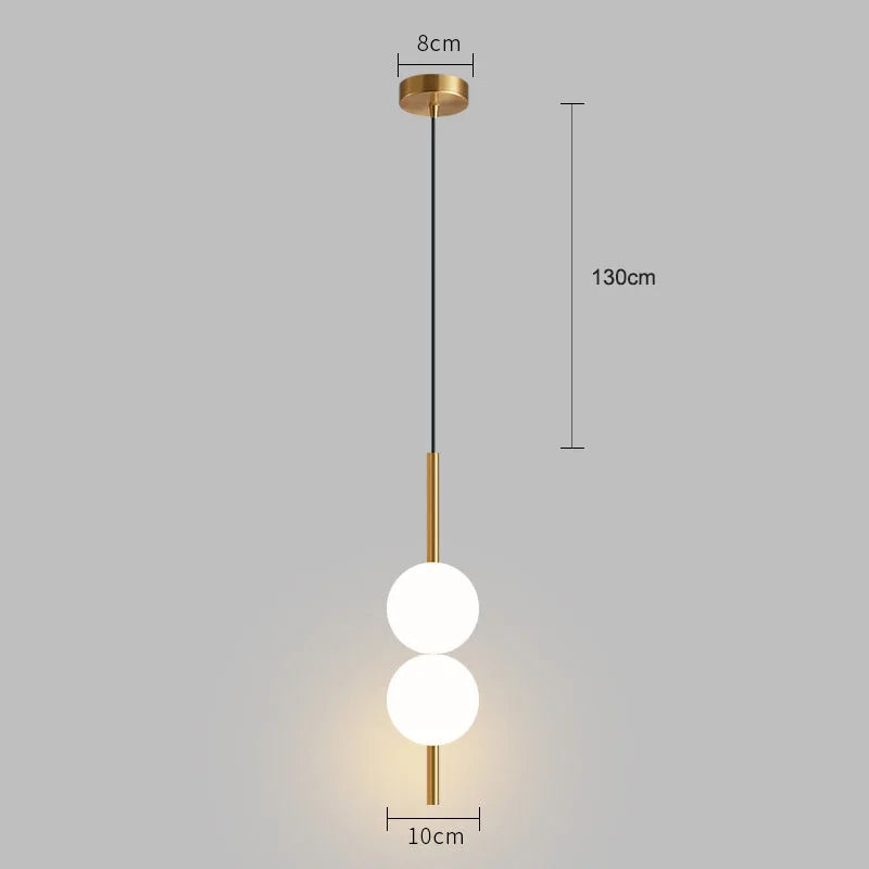 Glass Globe Bedside Pendant